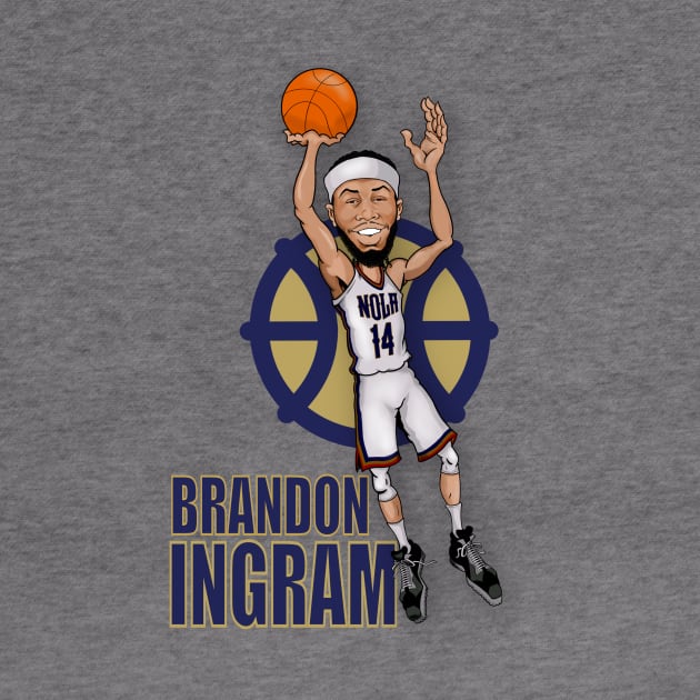 Brandon Ingram Pelicans Caricature Shirt by Lawless Designs